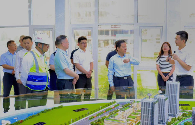 徐建平到岳陽自貿片區(qū)數(shù)字經濟產業(yè)綜合體建設項目調研