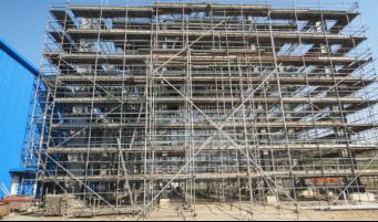 第一直屬分公司完成大鵬天然氣新建車間主體工程