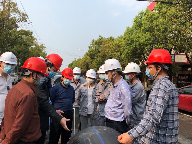 陳先明、周鴻一行到君山污水處理項目檢查指導(dǎo)工作
