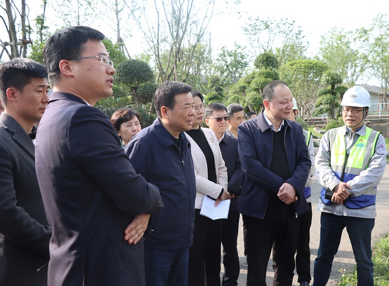 陳飛到岳陽污水治理項目調(diào)研生態(tài)環(huán)境保護(hù)工作