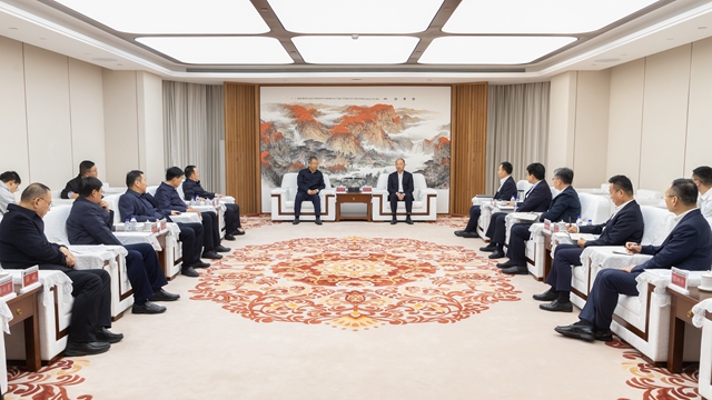 莫鼎革會見渭南市委副書記、市長陳曉勇