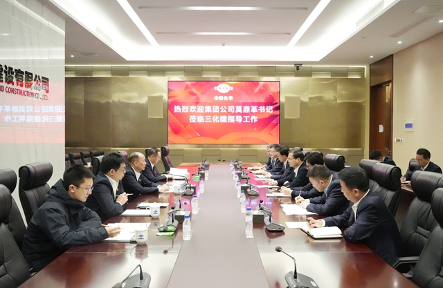 莫鼎革到三化建調(diào)研指導工作