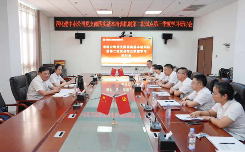 中國化學(xué)四化建基層黨組織落實基本培訓(xùn)機(jī)制第二批試點第三季度學(xué)習(xí)研討①